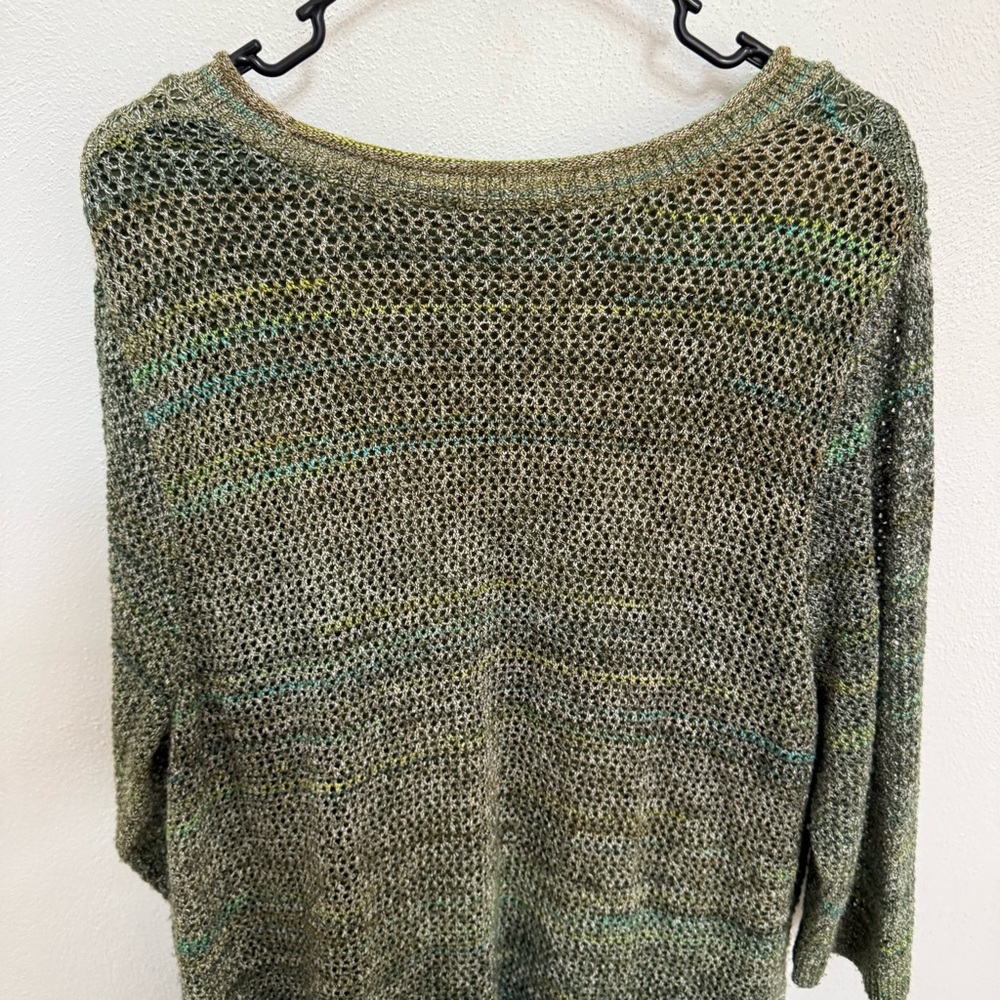CJ Banks Green Knit Sweater - Picture 6 of 9